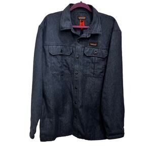 Patagonia Farrier Shirt Hemp Workwear Blue SZ XL Button Up Utility 53320 FA19